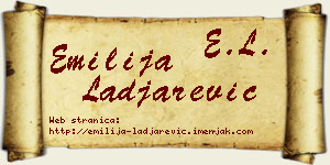 Emilija Lađarević vizit kartica